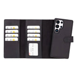 Samsung Galaxy S25 Ultra Leren BookCase  Uitneembaar met 7 Kaarthouders
