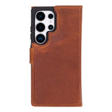 Samsung Galaxy S25 Ultra Leren BookCase  Uitneembaar met 7 Kaarthouders