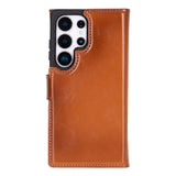 Samsung Galaxy S25 Ultra Leren BookCase  Uitneembaar met 7 Kaarthouders