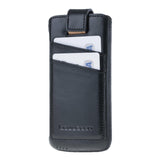 Samsung Galaxy S25 & S24 Leren Sleeve met Kaarthouder Handgemaakt