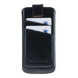 Samsung Galaxy S25 & S24 Leren Sleeve met Kaarthouder Handgemaakt