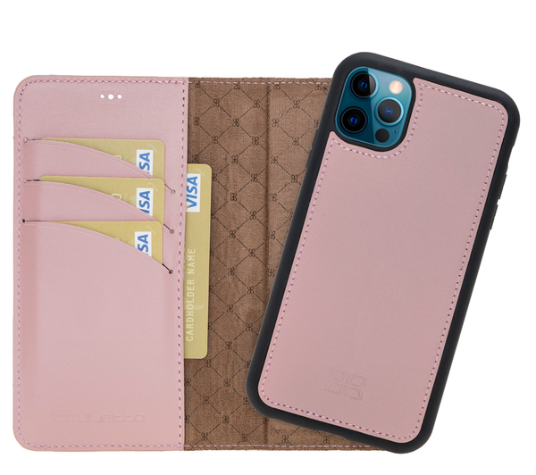 Bouletta iPhone 14 Pro Uitneembare BookCase - Nude Pink