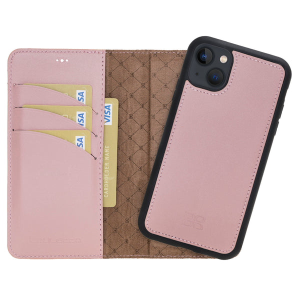Bouletta - iPhone 13 mini - Uitneembare BookCase - Nude Pink
