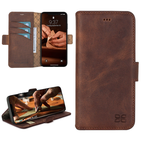 Bouletta - iPhone 12 Pro Max - BookCase - Antic Coffee
