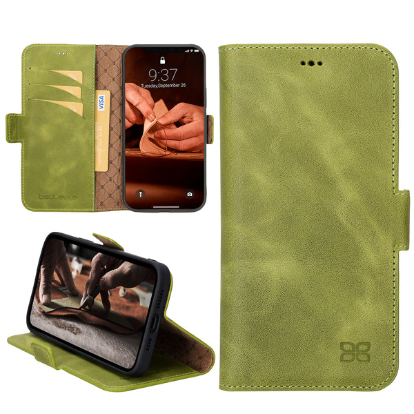 Bouletta iPhone 14 Plus BookCase - Andalusian Green