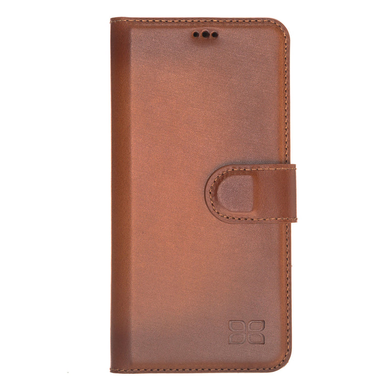 Bouletta - iPhone 13 mini - Uitneembare BookCase - Burned Cognac