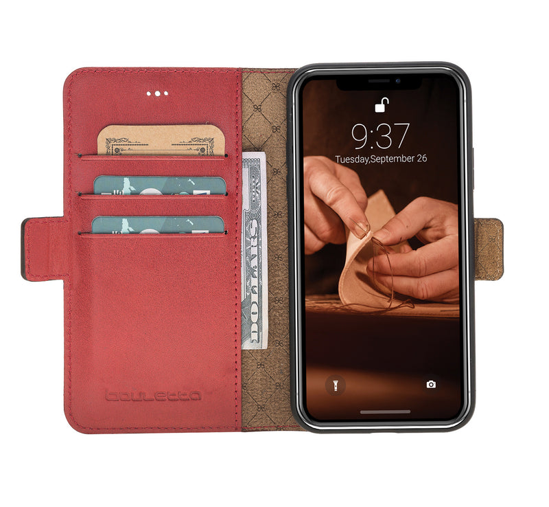 Bouletta - iPhone 11 BookCase - Dark Red