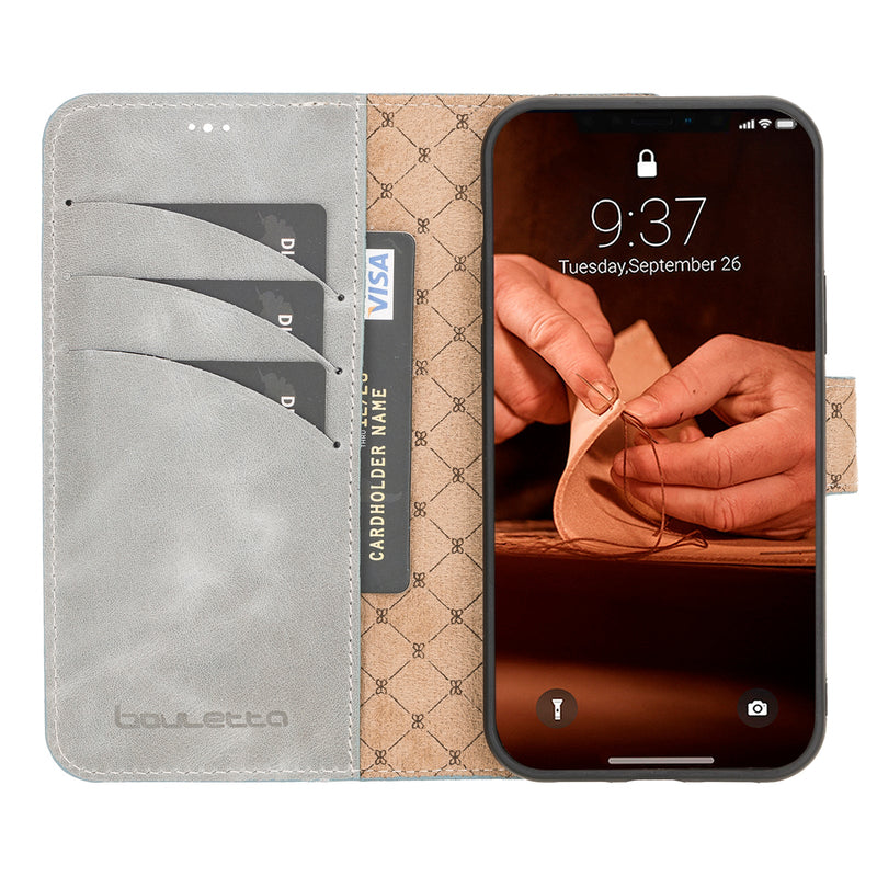 Bouletta iPhone 14 Uitneembare BookCase - Future Grey