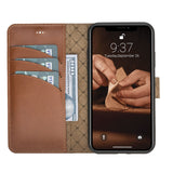 Bouletta - iPhone 12 Pro Max - Uitneembare BookCase - Burned Cognac