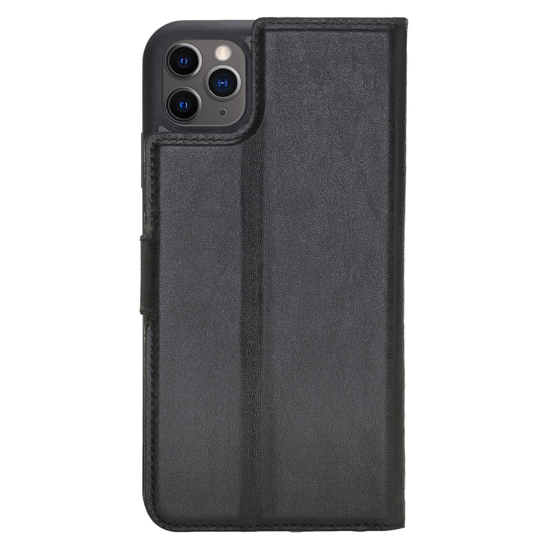 Bouletta - iPhone 11 Pro Max - Uitneembare BookCase - Rustic Black