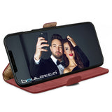 Bouletta - iPhone 11 BookCase - Dark Red
