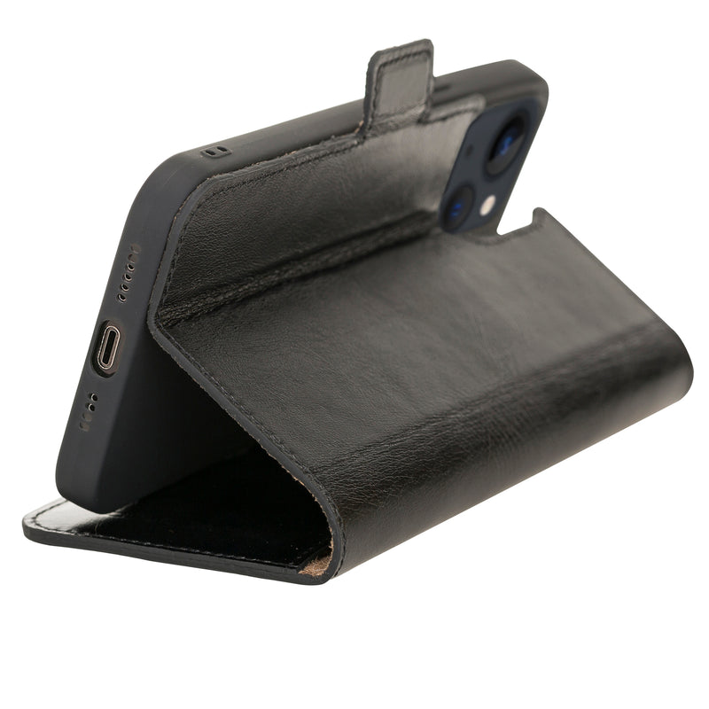 Bouletta - iPhone 13 mini - BookCase - Rustic Black