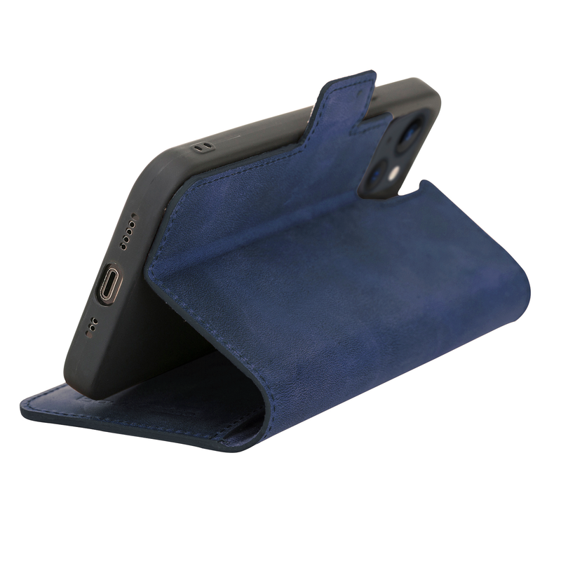 Bouletta iPhone 14 BookCase - Antic Blue