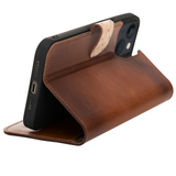 Bouletta - iPhone 13 mini - Uitneembare BookCase - Burned Cognac