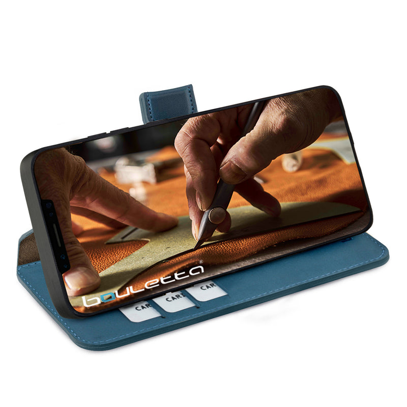 Bouletta - iPhone 12 (Pro) - Uitneembare WalletCase - Midnight Blue