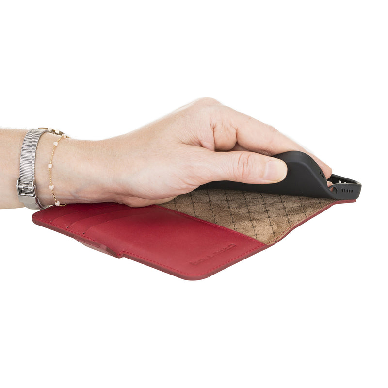 Bouletta - iPhone 12 mini - BookCase - Burned Red