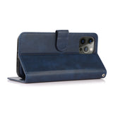 Perfeqt iPhone 14 Pro Max Uitneembare PU leder hoesje met koord - Antic Blue