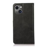 Perfeqt iPhone 14 Plus Uitneembare PU leder hoesje met koord - Natural Black