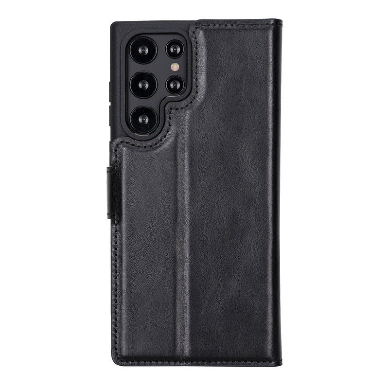 Bouletta Samsung Galaxy S23 Ultra Uitneembare BookCase - Rustic Black