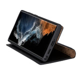 Bouletta Samsung Galaxy S22 Ultra Uitneembare BookCase - Rustic Black