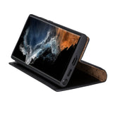Bouletta Samsung Galaxy S23 Ultra Uitneembare BookCase - Rustic Black