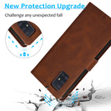 Samsung A51 Uitneembare PU leder hoesje met koord - Antic Brown