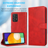 Perfeqt Samsung A52 Uitneembare PU leder hoesje met koord - Red Shade