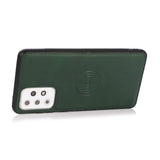 Perfeqt Samsung A72 Uitneembare PU leder hoesje met koord - Dark Mint Green