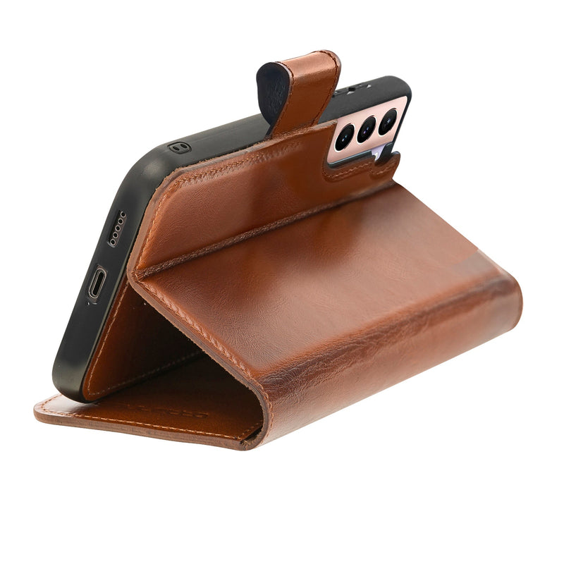 Bouletta Samsung Galaxy S23 Plus Uitneembare BookCase - Burned Cognac