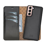 Bouletta Samsung Galaxy S21 Uitneembare BookCase - Rustic Black