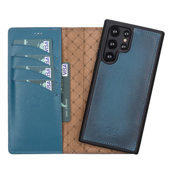 Bouletta Samsung Galaxy S22 Ultra Uitneembare BookCase - Midnight Blue