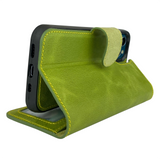 Pulledro iPhone 13 Pro Max Uitneembare BookCase - Ɠold Ɠreen