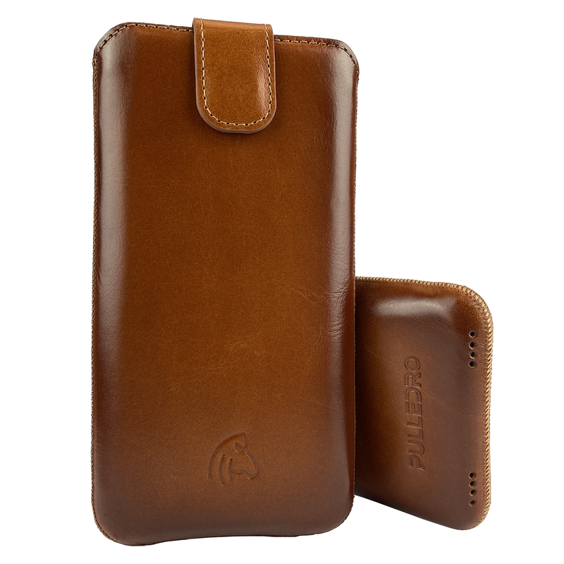 Pulledro iPhone 13 Leder Pouch & BackCover - Burned Cognac