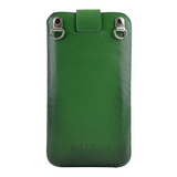 Pulledro iPhone 14 Leder Pouch insteekhoesje & BackCover - Dark Green