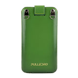 Pulledro iPhone 14 Pro Leder Pouch insteekhoesje & BackCover - Ɠold Ɠreen