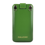 Pulledro - iPhone 12 (Pro) - Leder Pouch & BackCover - Gold Green