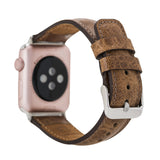 Bouletta lederen Smartwatchbandje 38 mm / 40 mm - Vegetal Brown