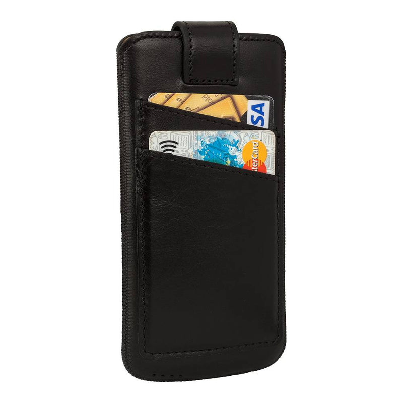 Bouletta iPhone 12 (Pro) Sleeve Insteekhoesje met vakjes - Rustic Black