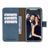 Bouletta - iPhone Xs Max 2-in-1 Afneembare BookCase (Midnight Blue)