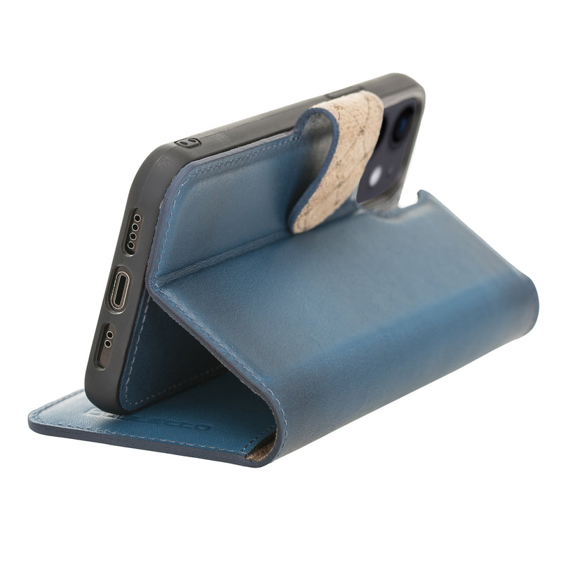 Bouletta - iPhone 12 mini - Uitneembare BookCase - Midnight Blue