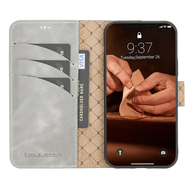 Bouletta - iPhone 12 Pro Max - Uitneembare BookCase - Urban Grey