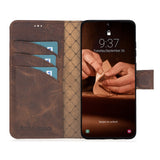 Bouletta Samsung Galaxy S23 Ultra Uitneembare BookCase - Antic Coffee