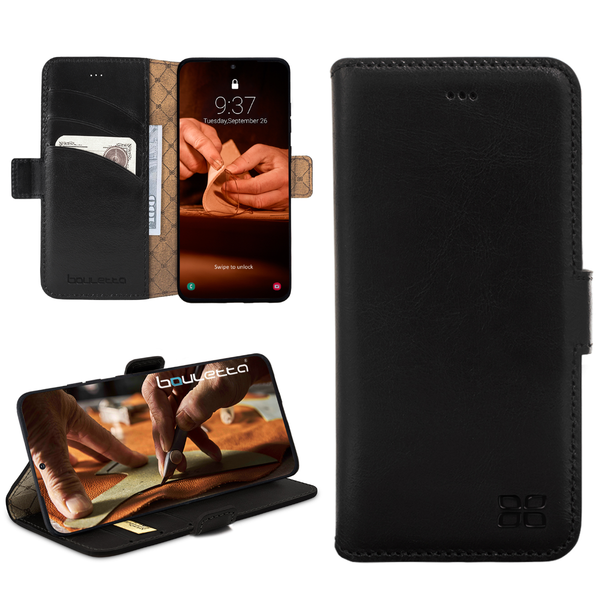 Bouletta Samsung Galaxy S22 Ultra BookCase - Rustic Black