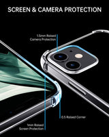Perfeqt - iPhone 12 mini - Transparant - Siliconen hoesje