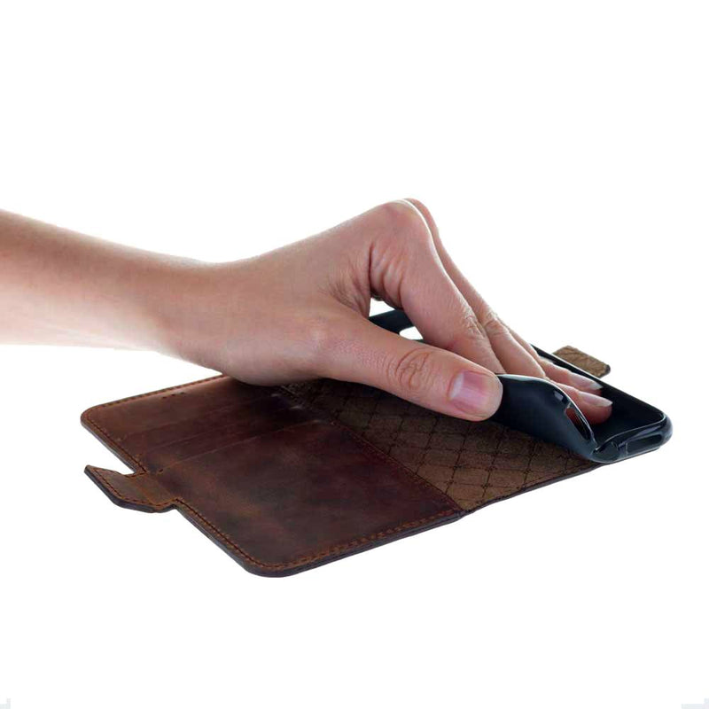 Bouletta - iPhone Xs Max BookCase (Antic Coffee)