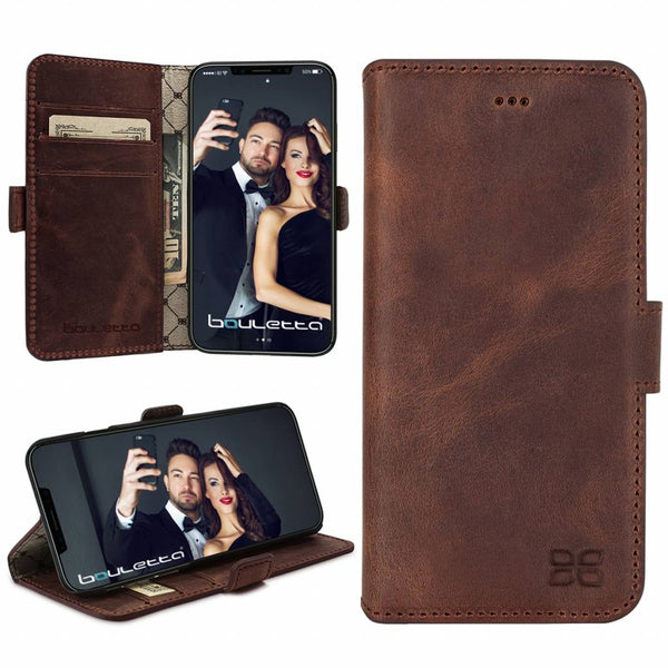 Bouletta - iPhone Xs Max BookCase (Antic Coffee)