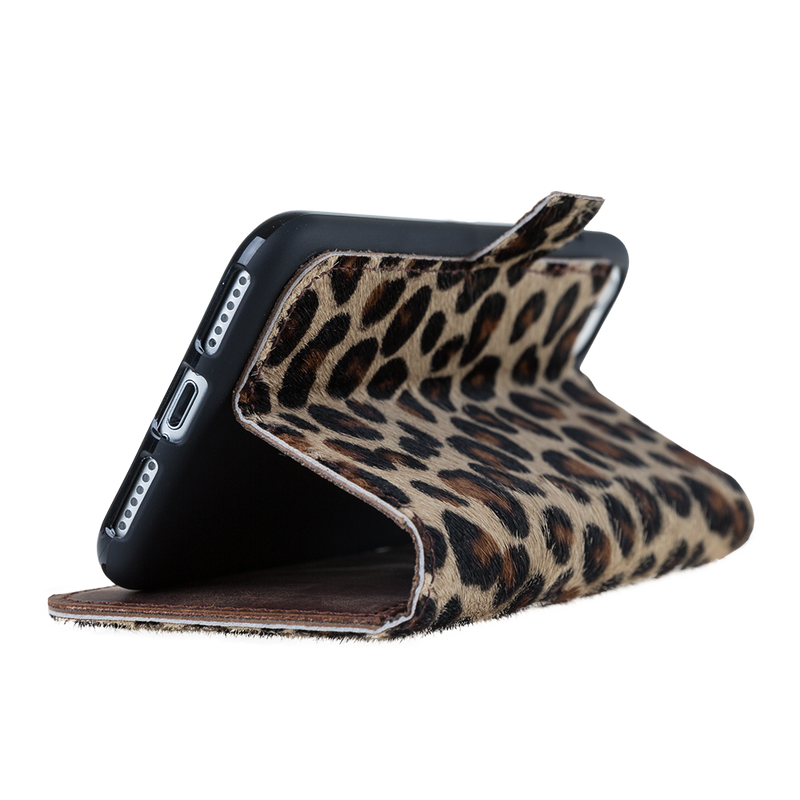 Bouletta - iPhone 7/8 Plus - BookCase - Furry Leopard