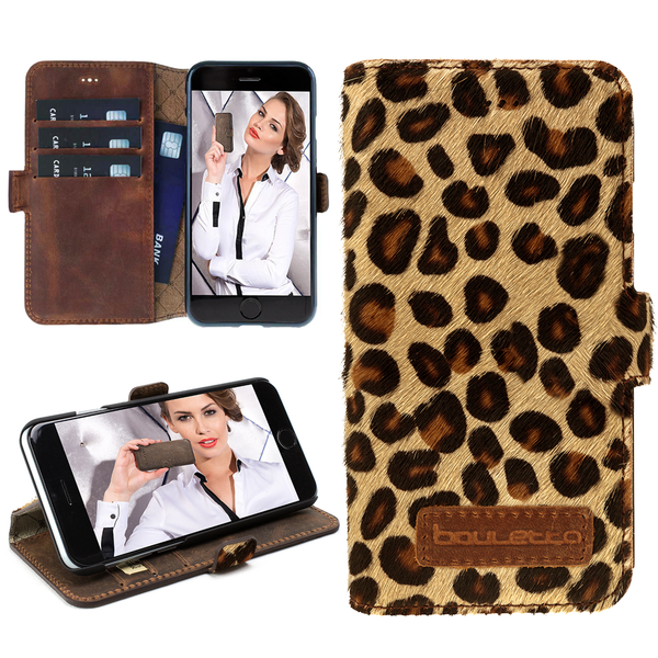 Bouletta - iPhone 7/8 Plus - BookCase - Furry Leopard