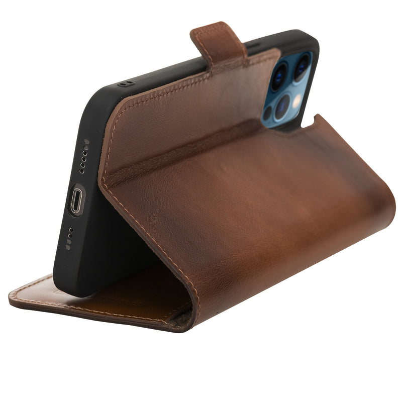 Bouletta - iPhone 12 Pro Max - BookCase - Burned Cognac